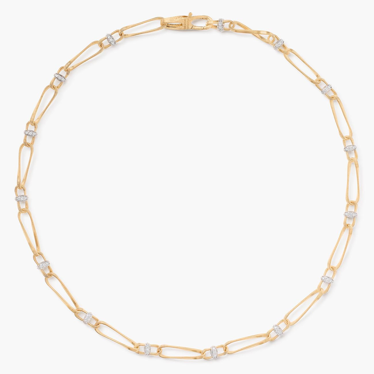 Marco Bicego Marrakech Onde 18K Yellow Gold Hand Twisted Diamond ...