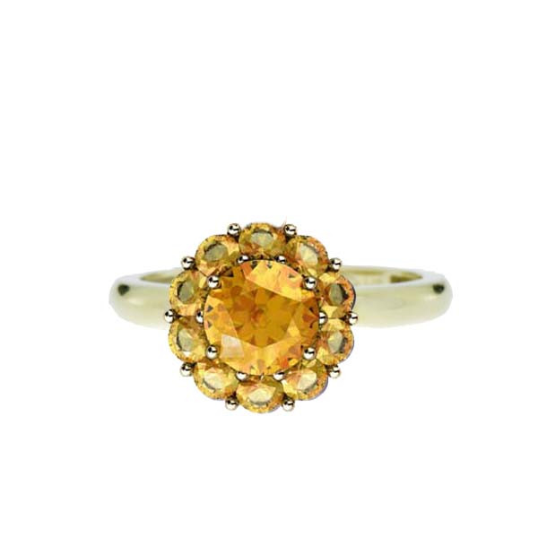 Color My Life Citrine Ring in Yellow Gold