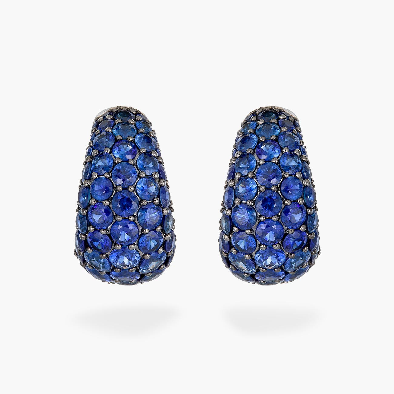 Piranesi Blue Sapphire Dome Earrings 