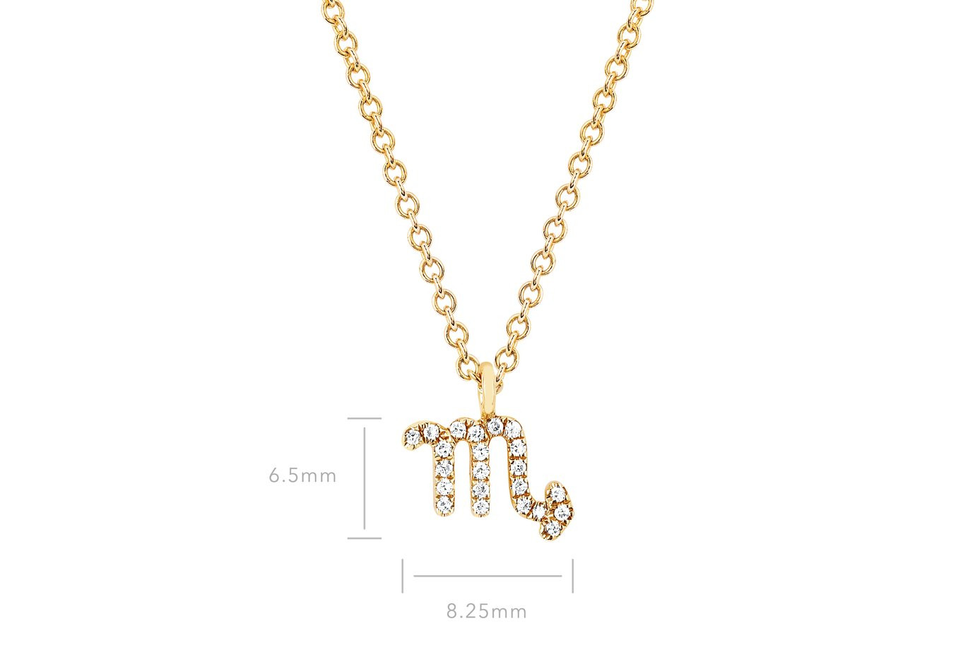 Diamonds, Necklace, Yellow EF-60862-SCORPIO Collection Gold, EF Scorpio