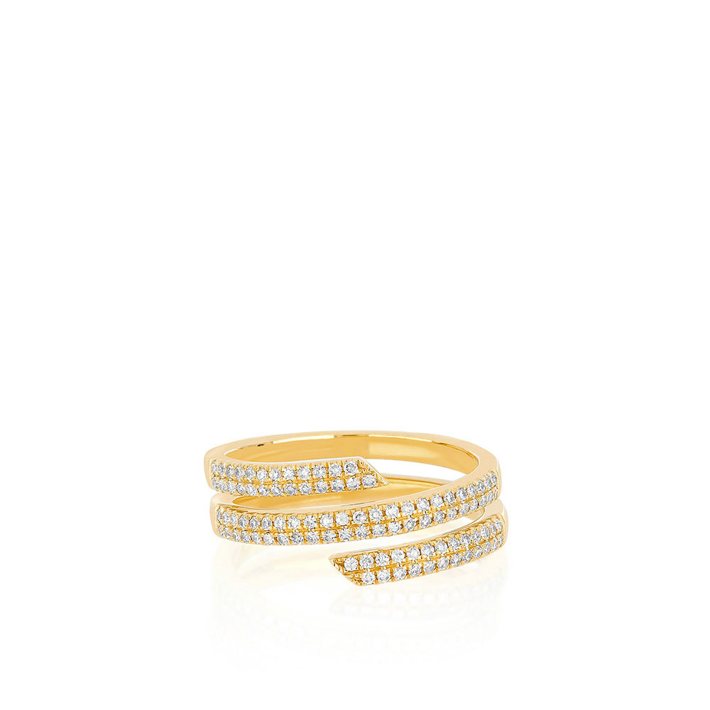 EF Collection Diamond Swirl Ring