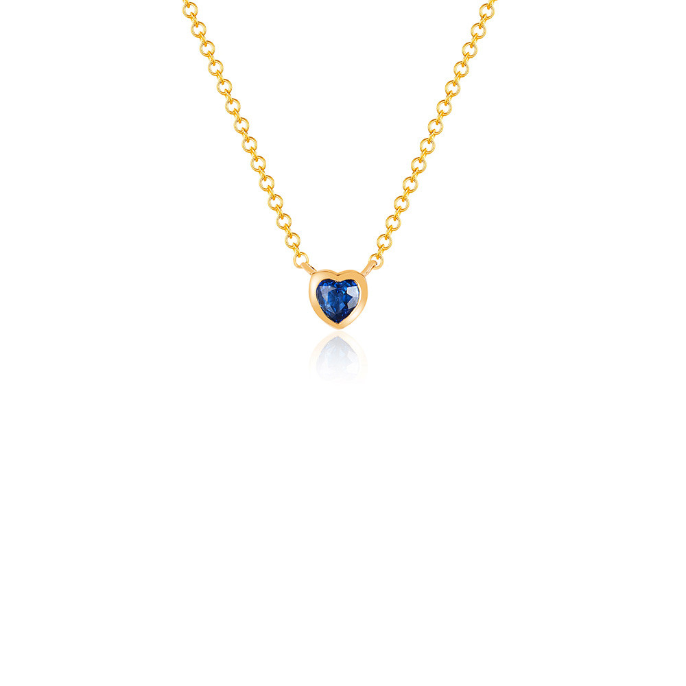 Azule Teal Blue Sapphire Necklace - Jamestown Jewelry Design
