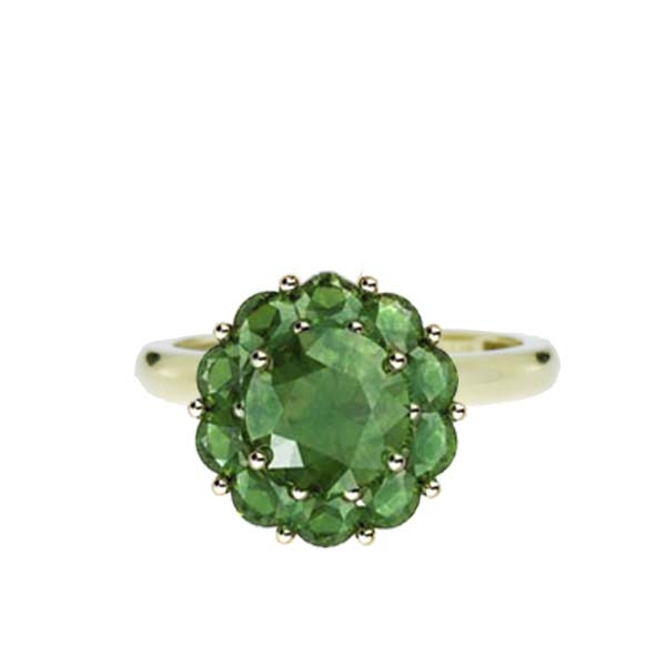 Color My Life Emerald Ring in Yellow Gold