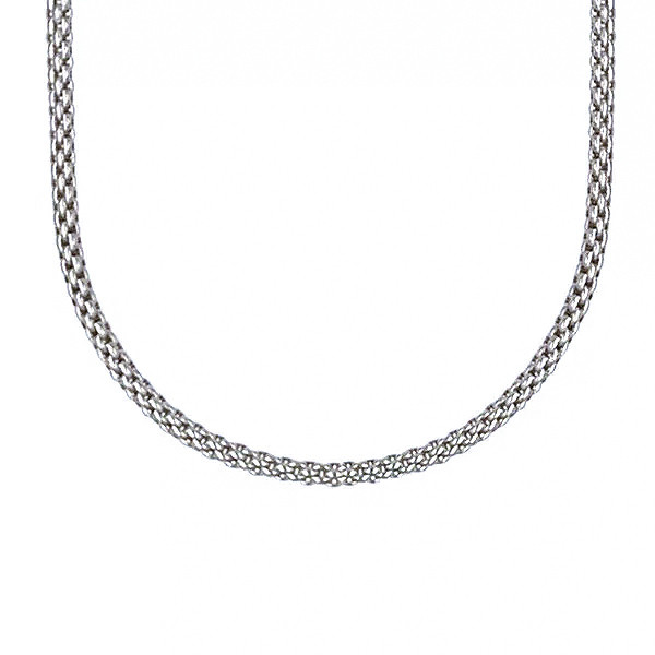 Fope Classic Mesh White Gold 2.8mm Necklace