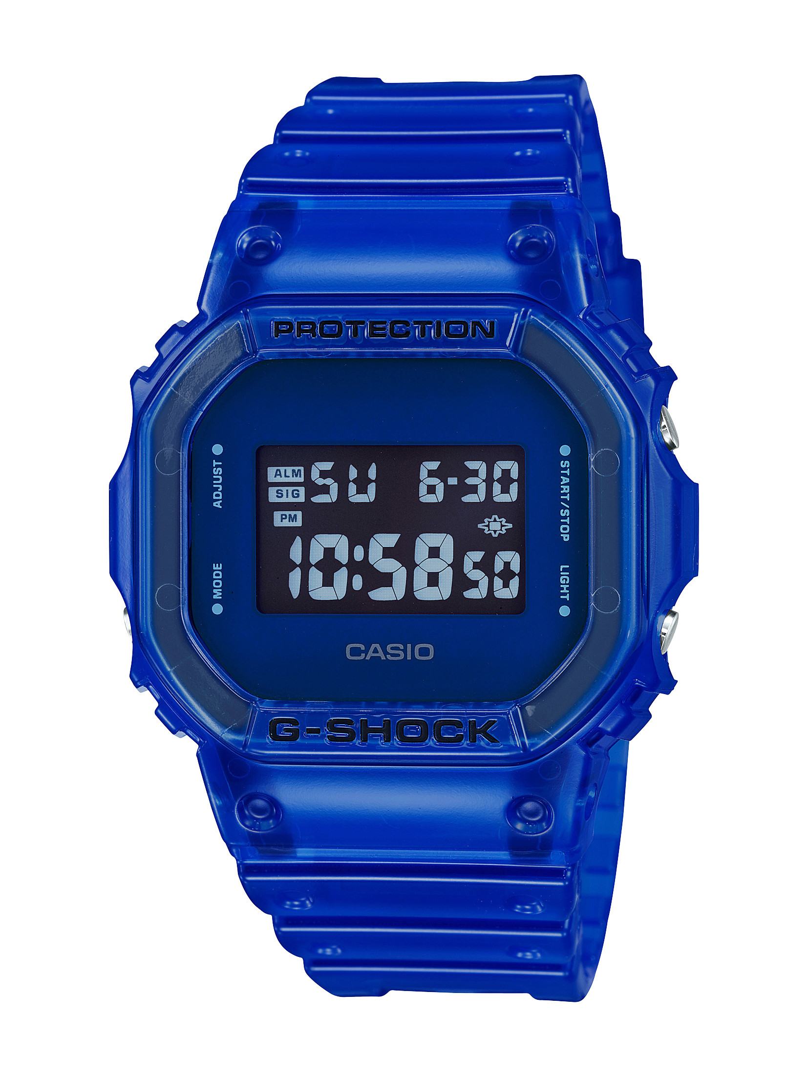 G-SHOCK 90's Color Skeleton Blue Digital Watch main view