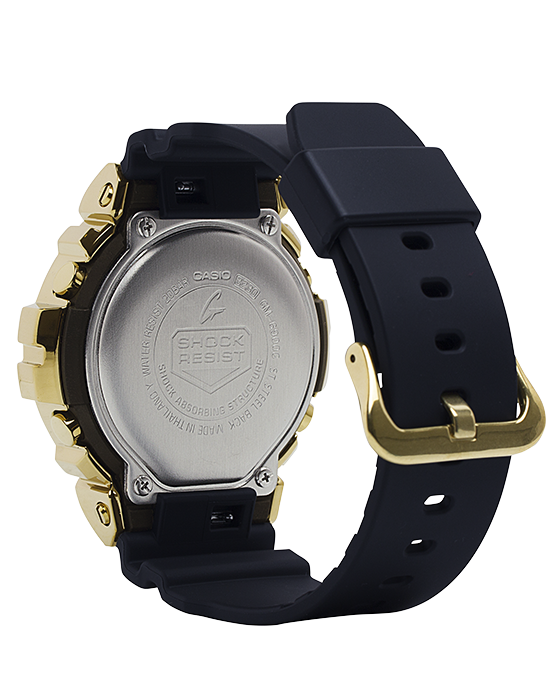 G-Shock GM6900G-9 Yellow Gold IP Stainless Steel Digital Watch back view