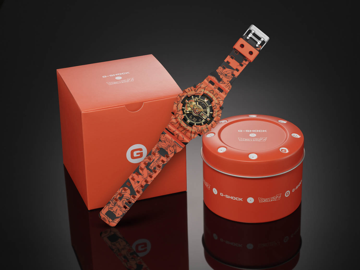 G-Shock Dragon Ball Z Orange and Black Digital Watch – 51mm
