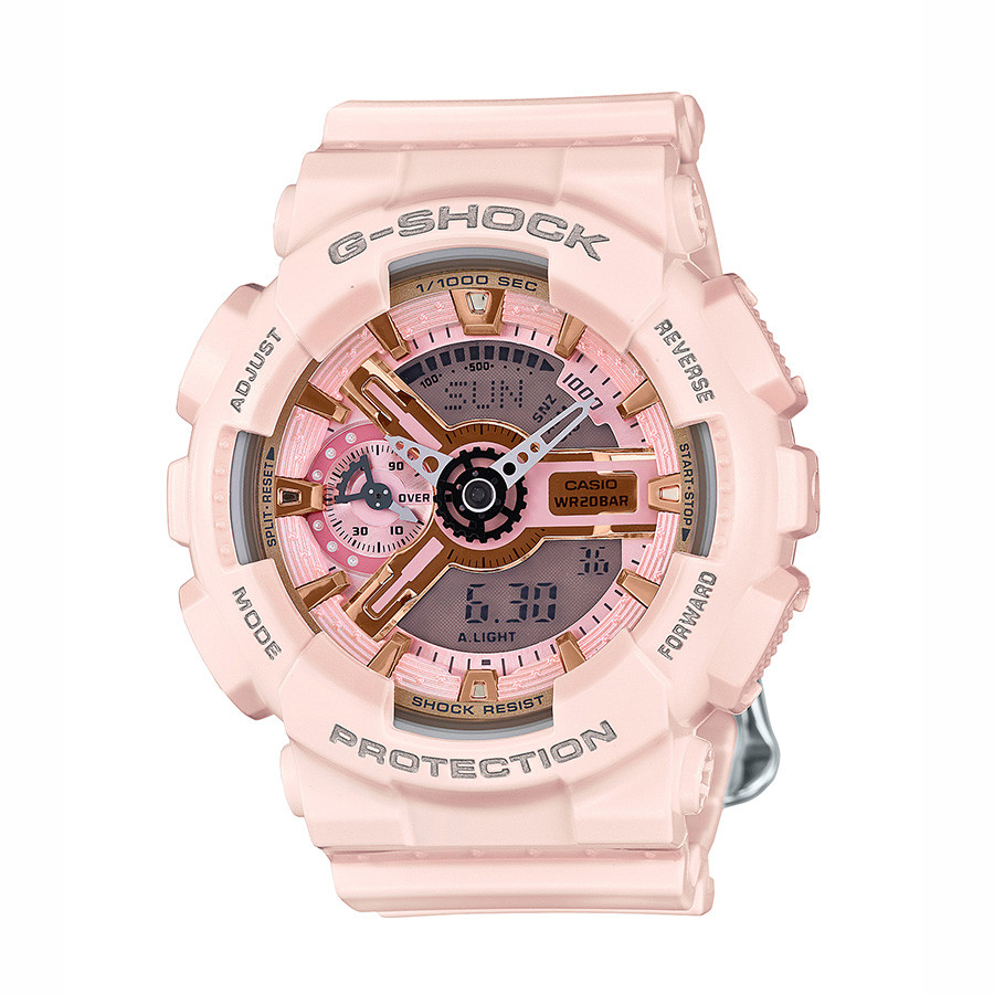 Casio Pink Resin G-Shock S Series Watch