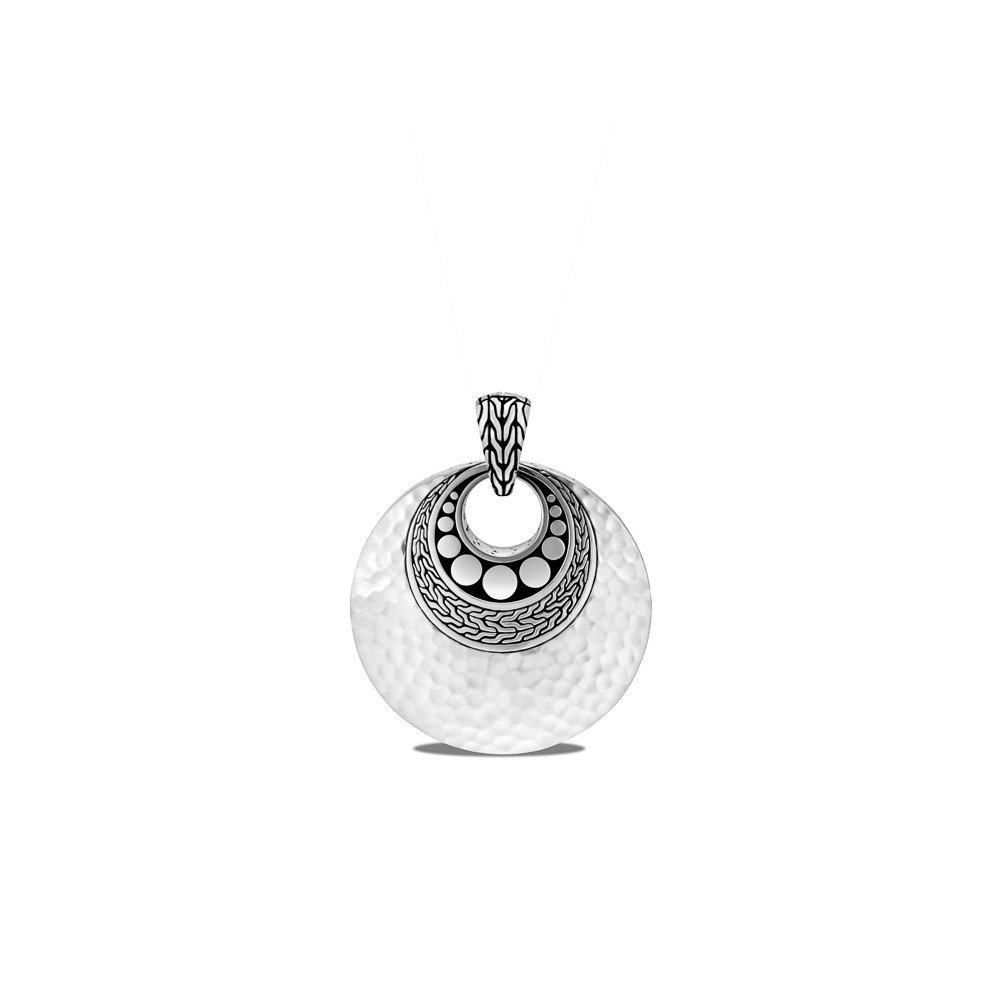 John Hardy Dot Hammered Pendant in Sterling Silver