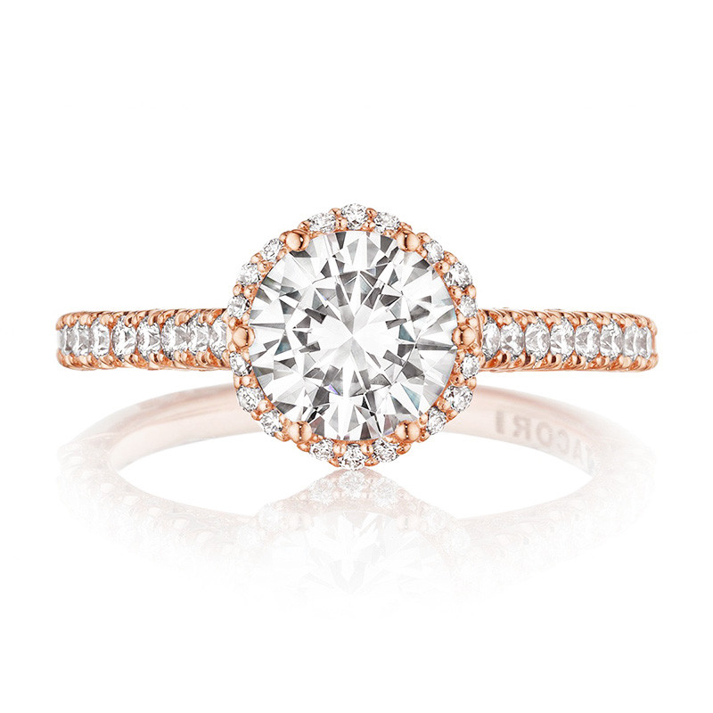 Tacori HT2547RD75 Diamond Bloom Rose Gold Engagement Ring