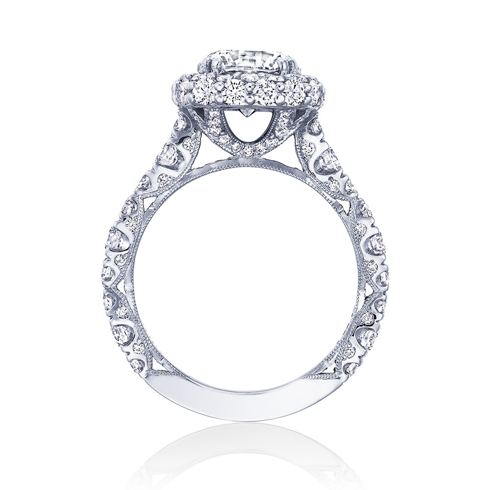 Tacori RoyalT HT2653CU Double Diamond Bloom Engagement Ring Setting 