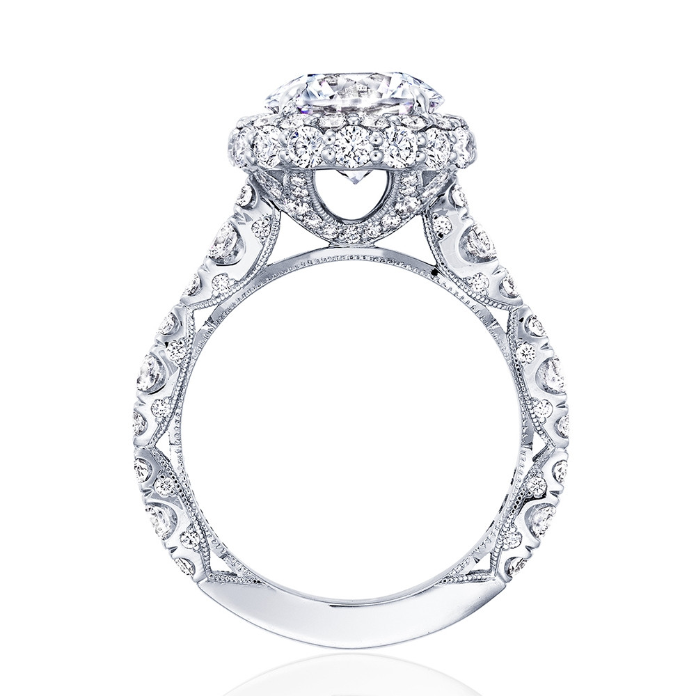 Tacori RoyalT Double Diamond HT2653RD Bloom Engagement Ring Setting 