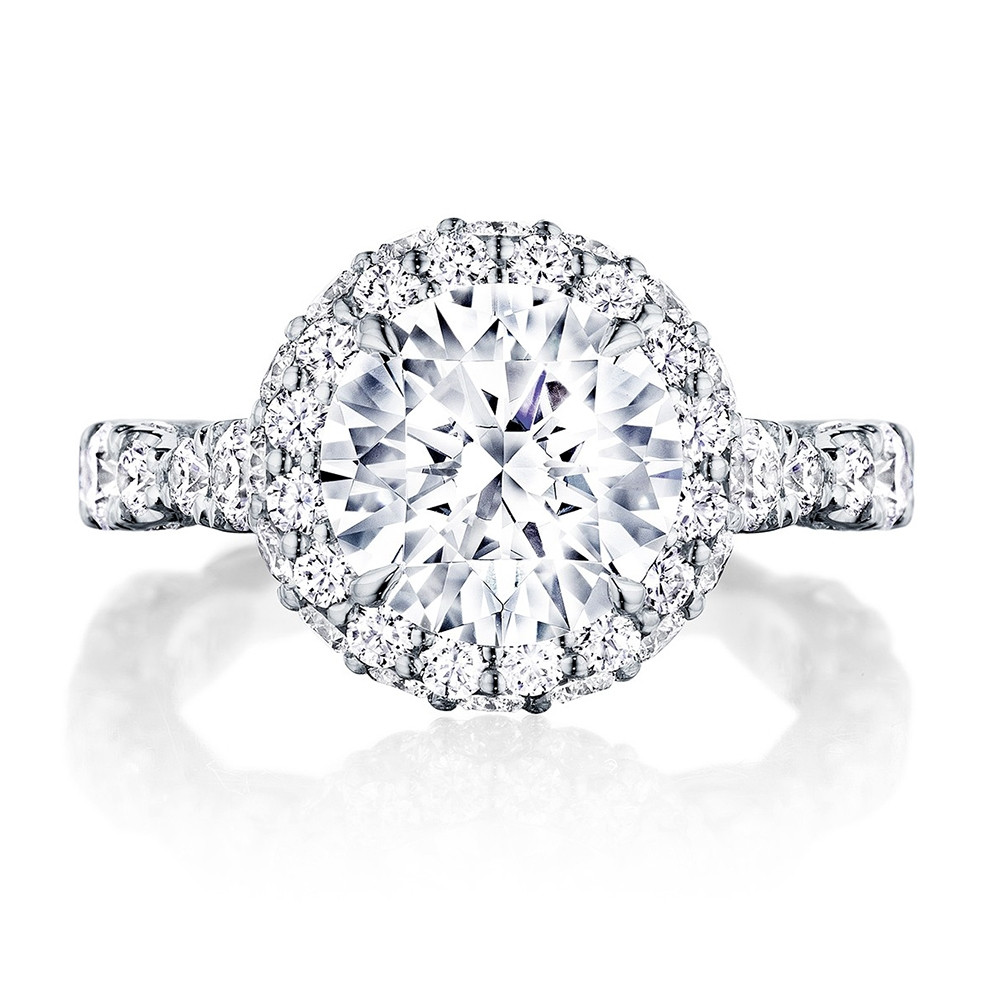 Tacori RoyalT HT2653RD Double Diamond Bloom Engagement Ring Setting 