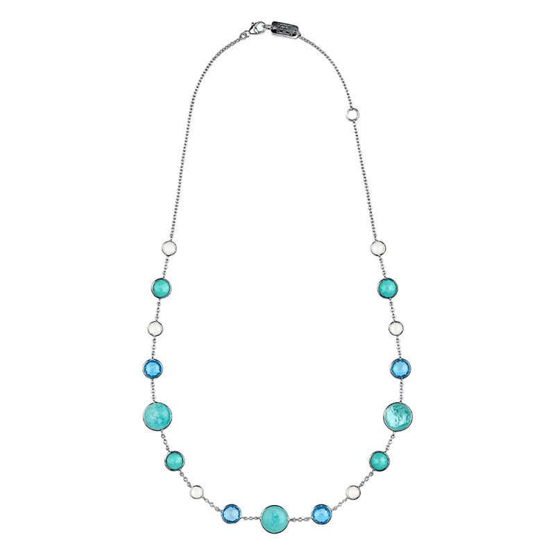 Ippolita Lollipop Lollitini Short Blue Gemstone Necklace in Sterling Silver main view