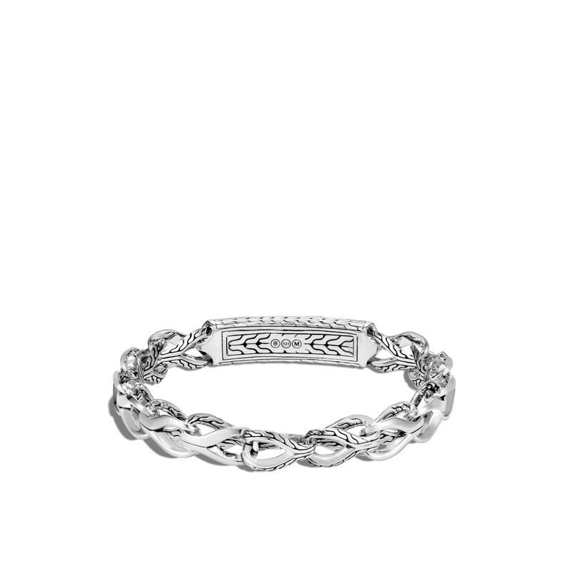 John Hardy Asli Classic Chain Diamond Link Bracelet in Sterling Silver back view