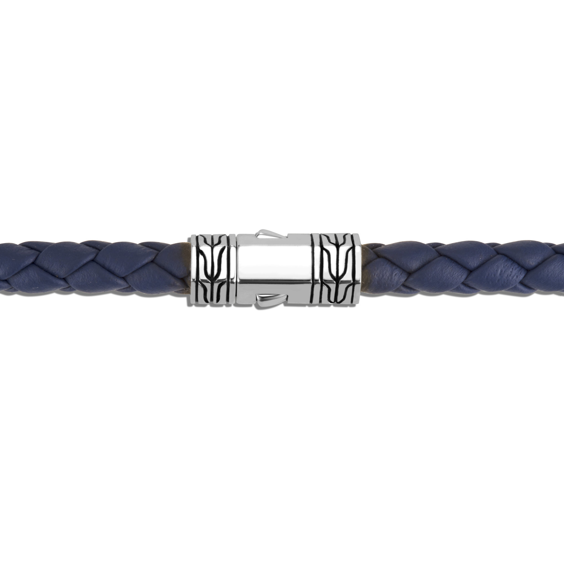 John Hardy Classic Chain Blue and Silver Station Bracelet clasp view