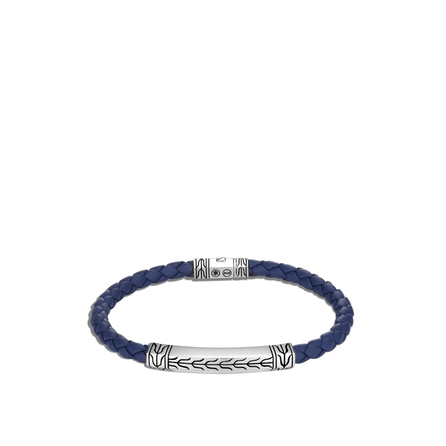 John Hardy Classic Chain Blue and Silver Station Bracelet