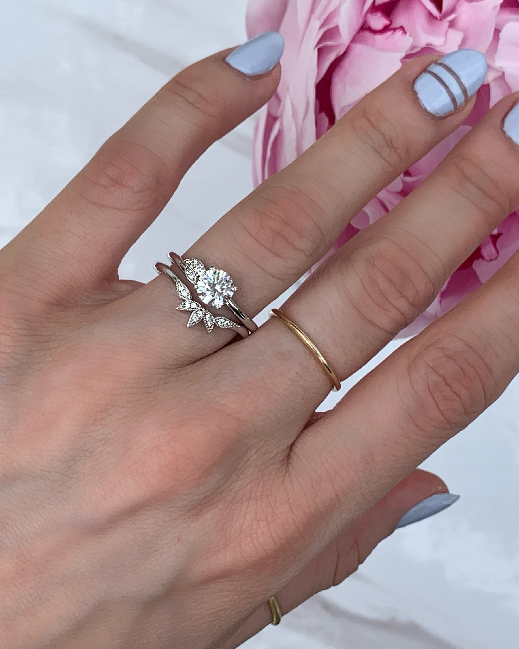 Kirk Kara Diamond Vintage Engagement Ring Model