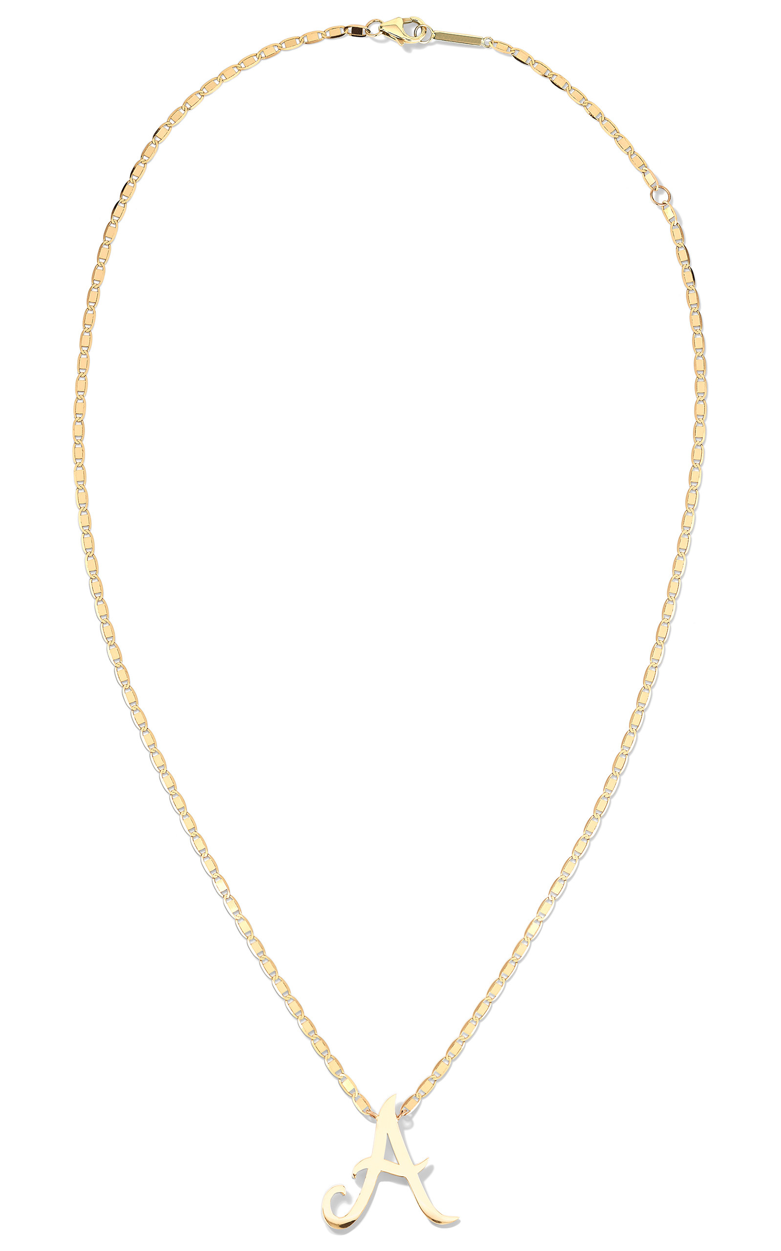 Lana Malibu Initial Necklace in 14K Gold 
