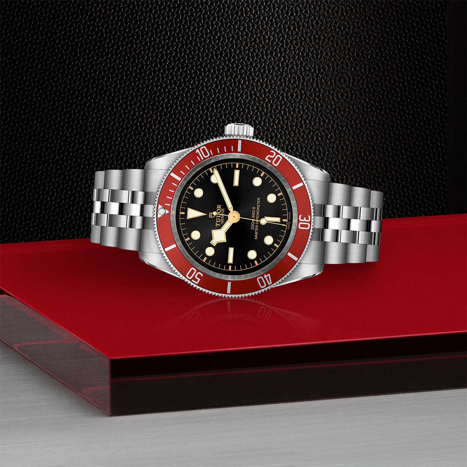 TUDOR Black Bay with 41mm Steel Case and Steel Bracelet M7941A1A0RU-0003 Watch in Store Laying Down