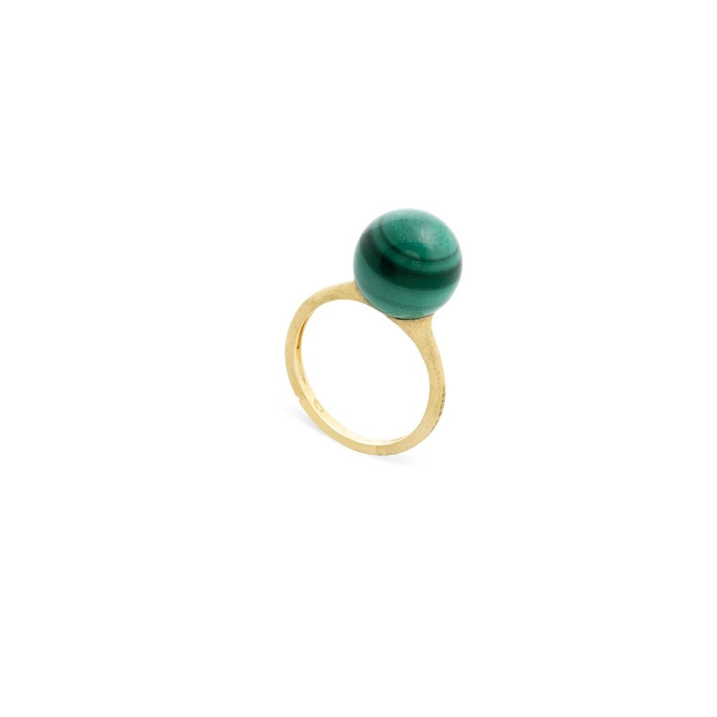 Marco Bicego Africa Boules Malachite Ring in 18K Gold