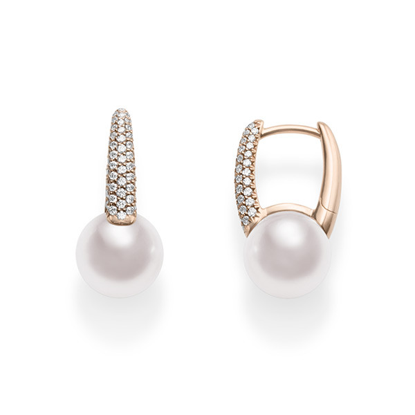Pearl Anti Tarnish Earrings - Rose Gold | FashionCrab.com