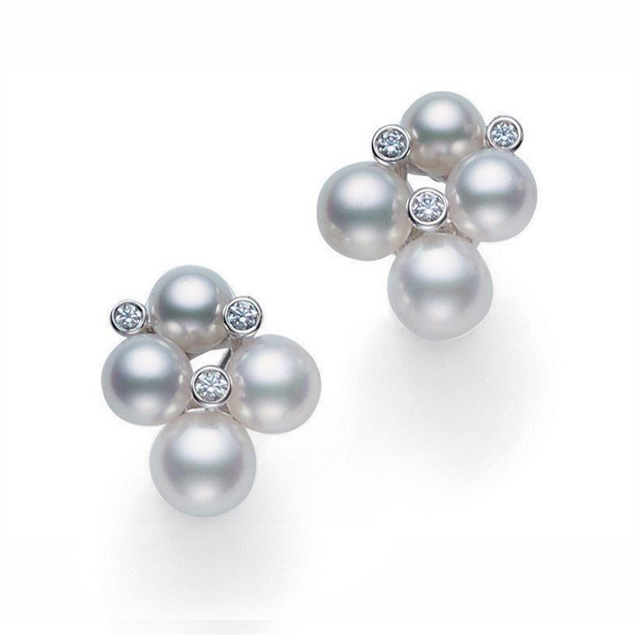 Pearl Cluster Studs - Susan Shaw