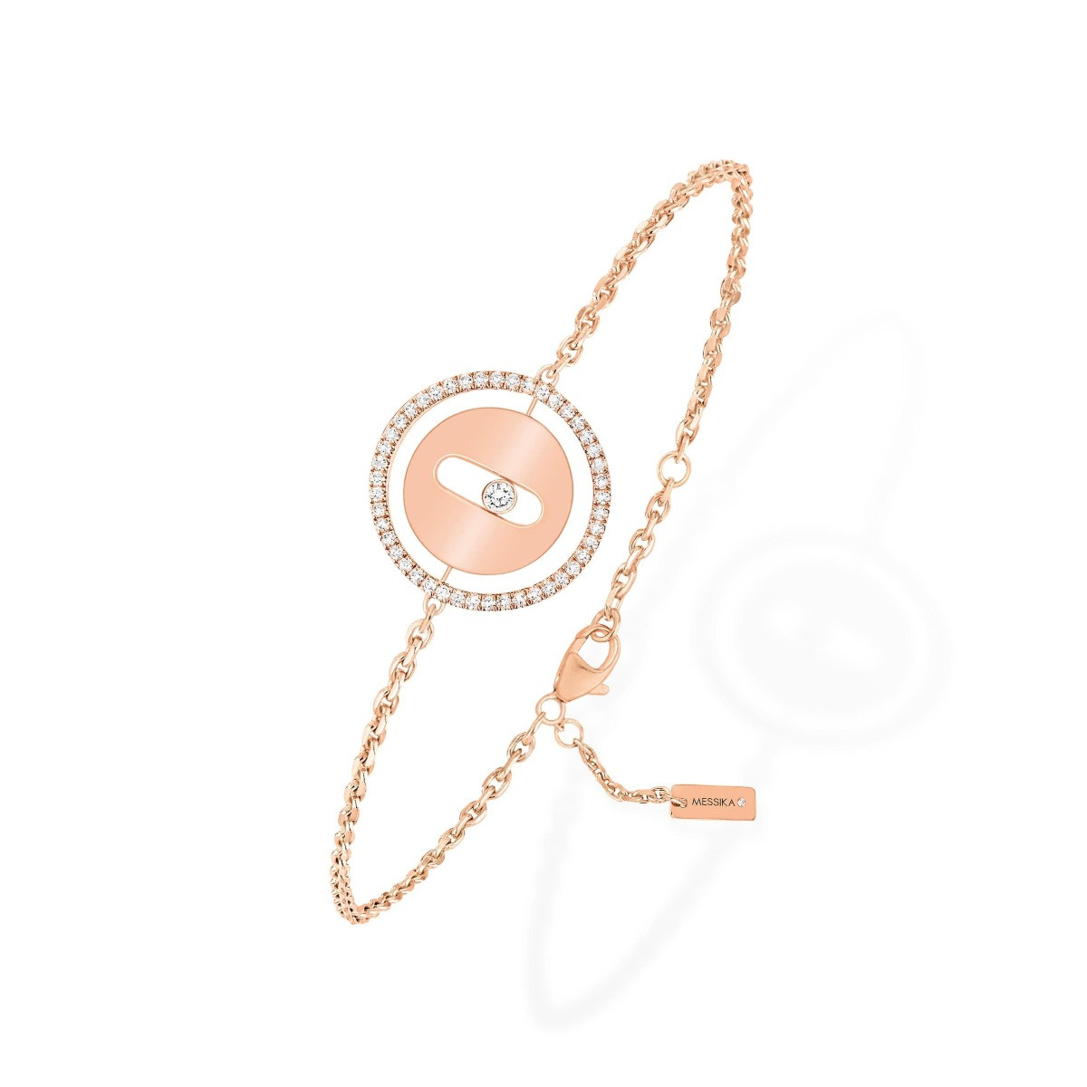 Messika Lucky Move PM Circle Chain Bracelet in 18K Rose Gold