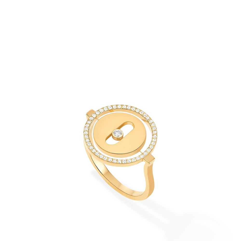 Messika Lucky Move PM Diamond Circle Ring in 18K Gold 