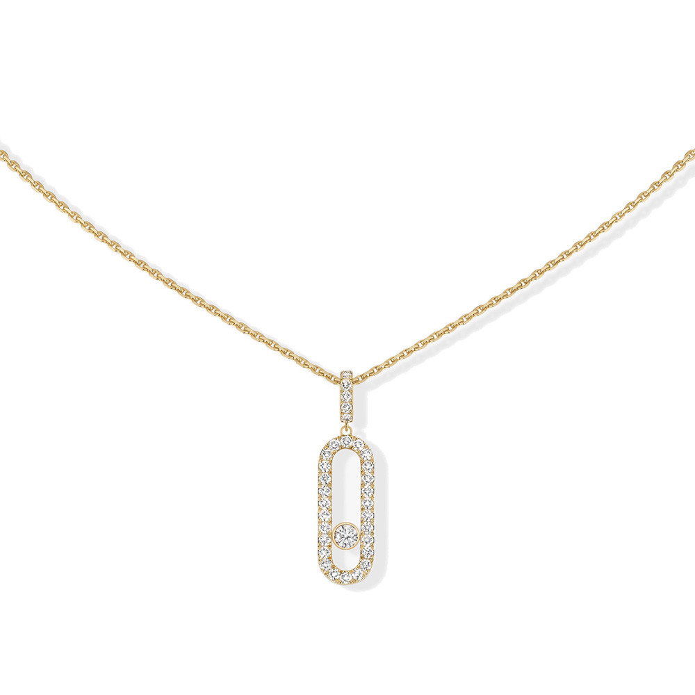 Messika Move Uno Pave LM Diamond Necklace