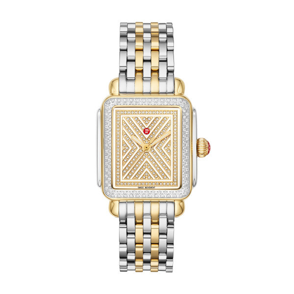 Michele Art of Deco Limited Edition Two Tone Diamond Watch #MWW06T000192 main view