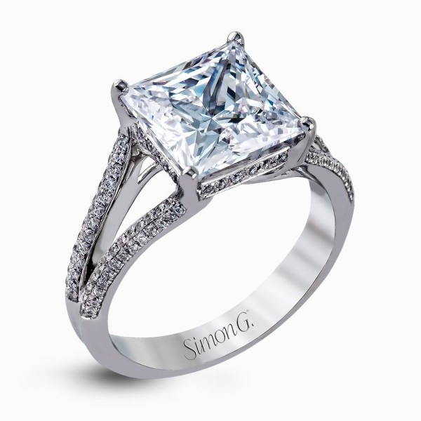 Simon G. MR2257 Caviar Engagement Ring 