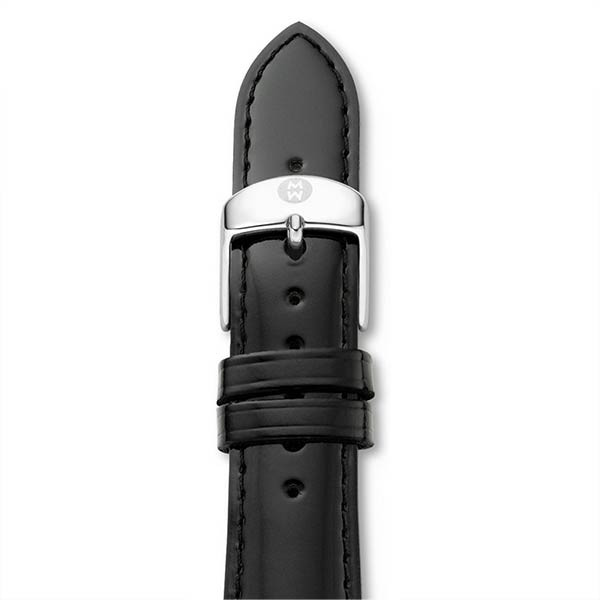 Michele 18mm Black Patent Leather Strap