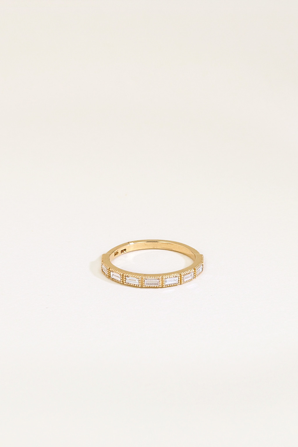 The Diamond Baguette Ring front view