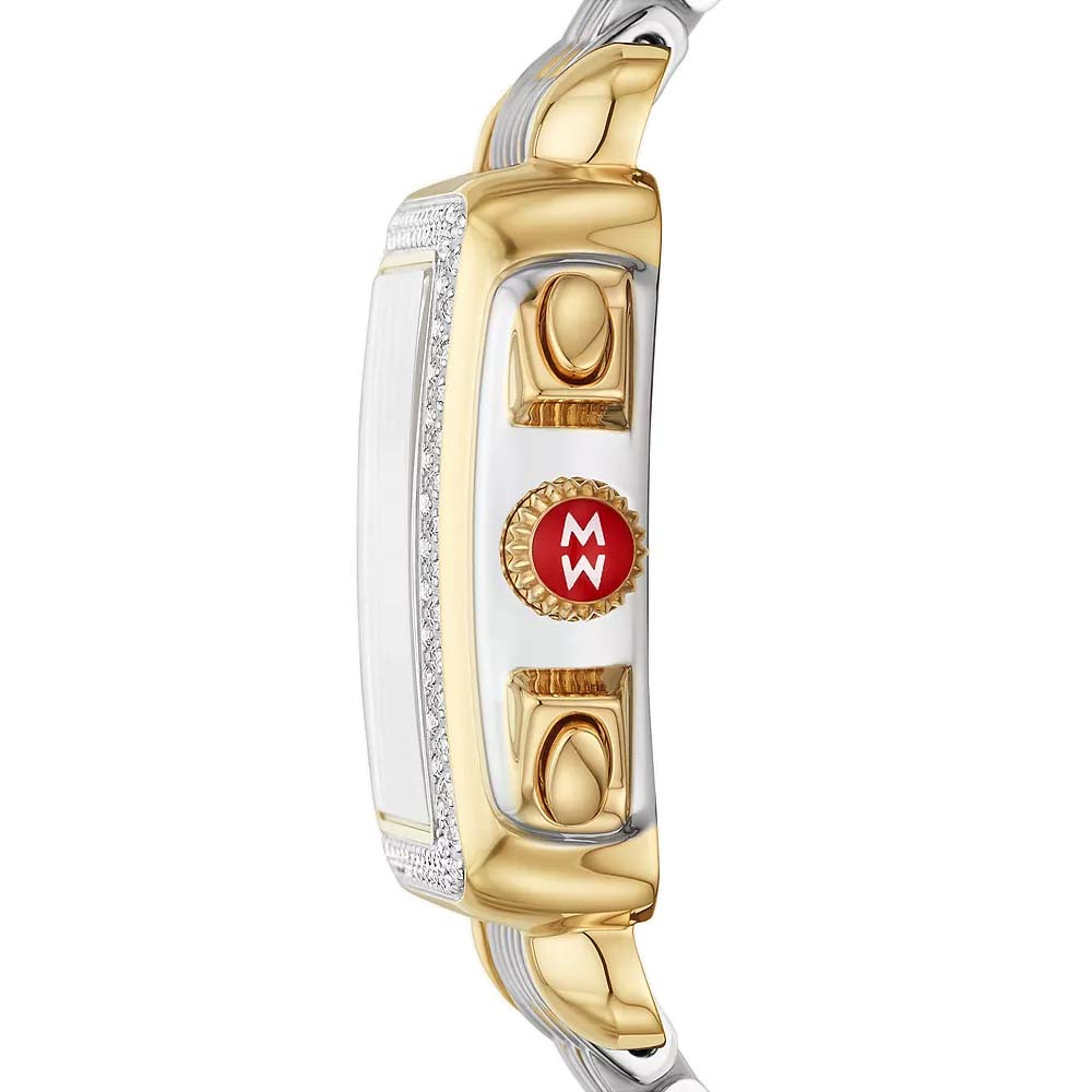 Michele Deco Two-Tone Mother of Pearl Diamond Watch Profile