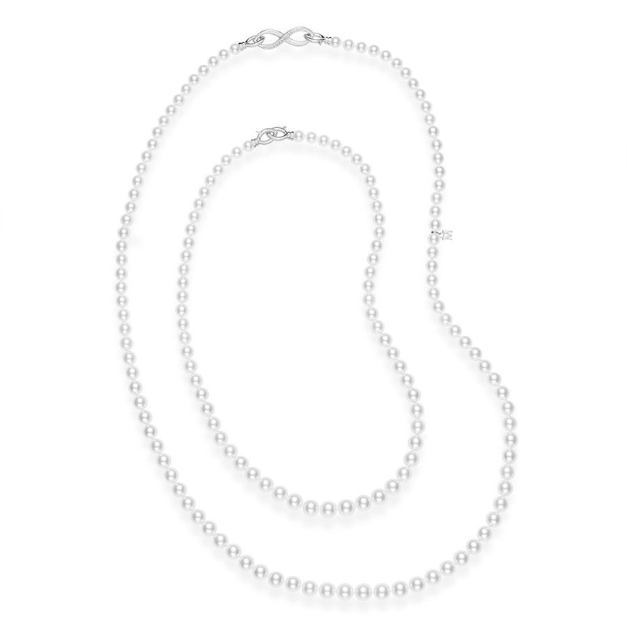 Mikimoto Adjustable Double Strand Akoya Pearl Necklace Double View