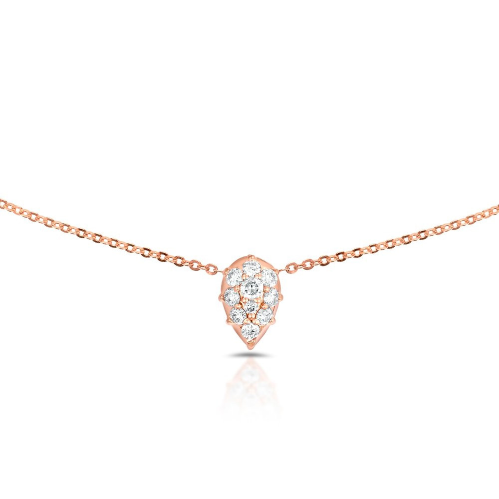 Rose Gold Venus Diamond Choker Necklace by Carbon & Hyde 
