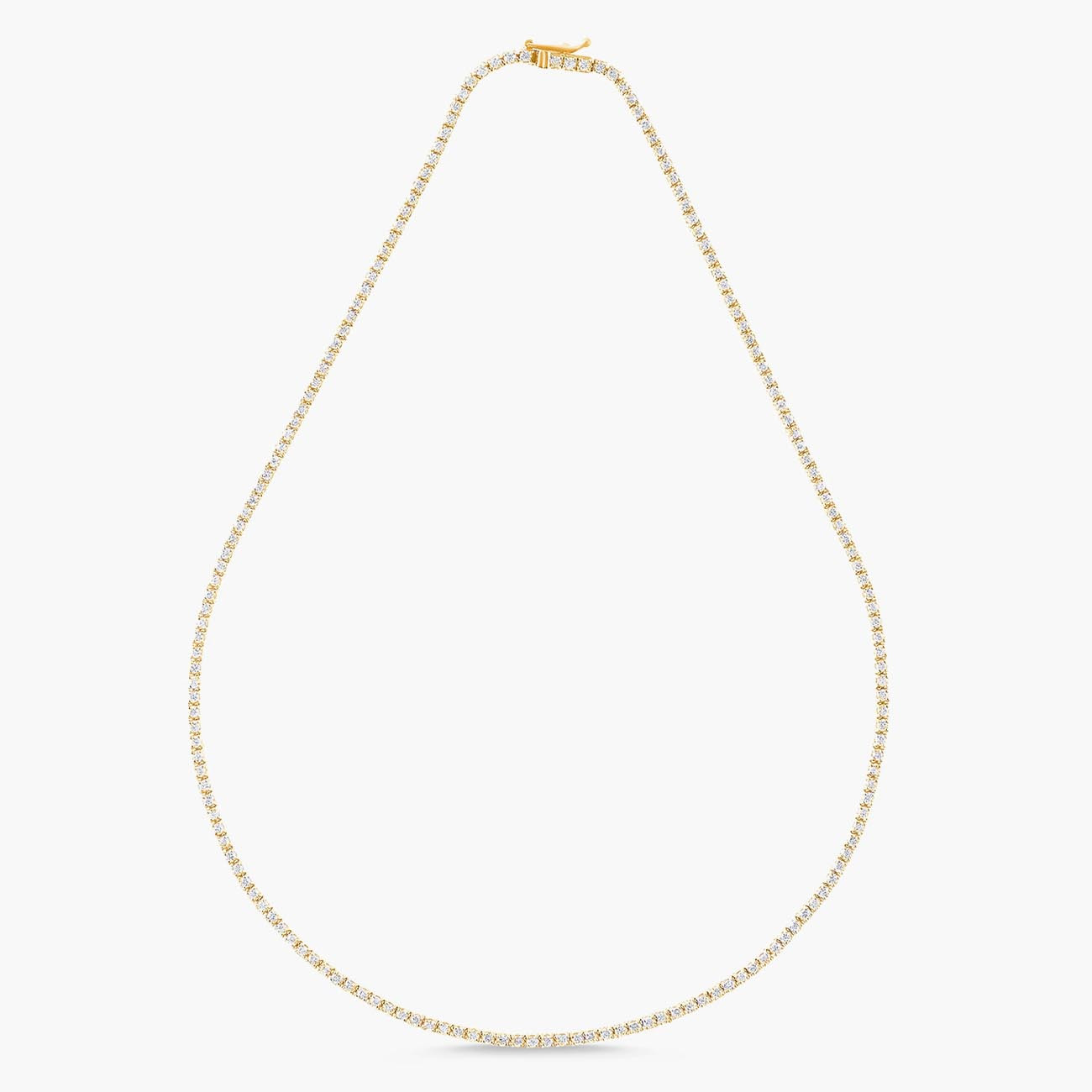 Yellow Gold Tennis Necklace by Carbon and Hyde Full