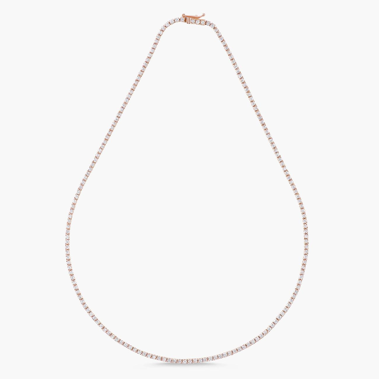 Rose Gold Tennis Necklace by Carbon and Hyde Full
