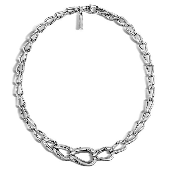 John Hardy Bamboo Silver Link Necklace