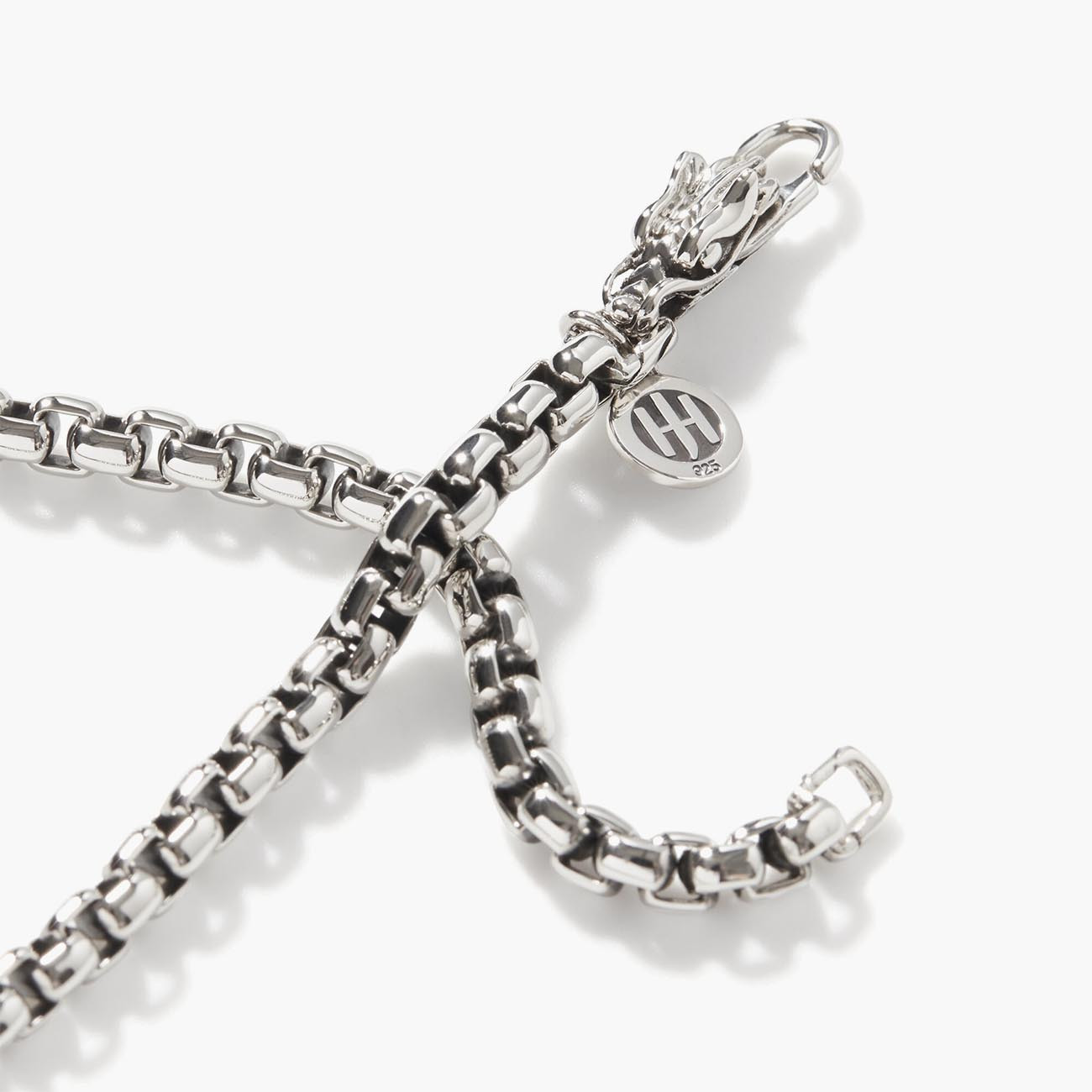 John Hardy Men's Classic Chain Silver Box Necklace Clasp