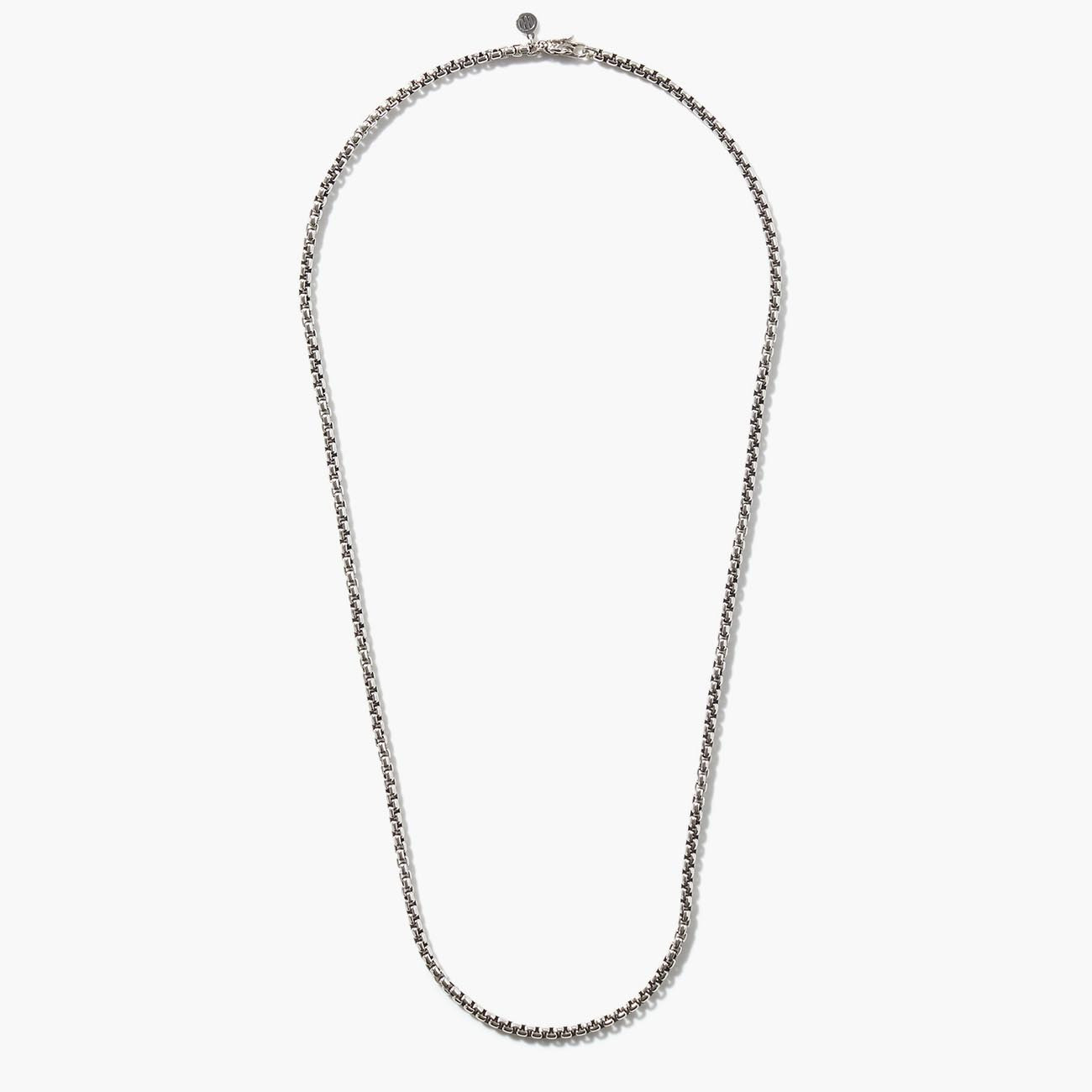 John Hardy Men's Classic Chain Silver Box Necklace