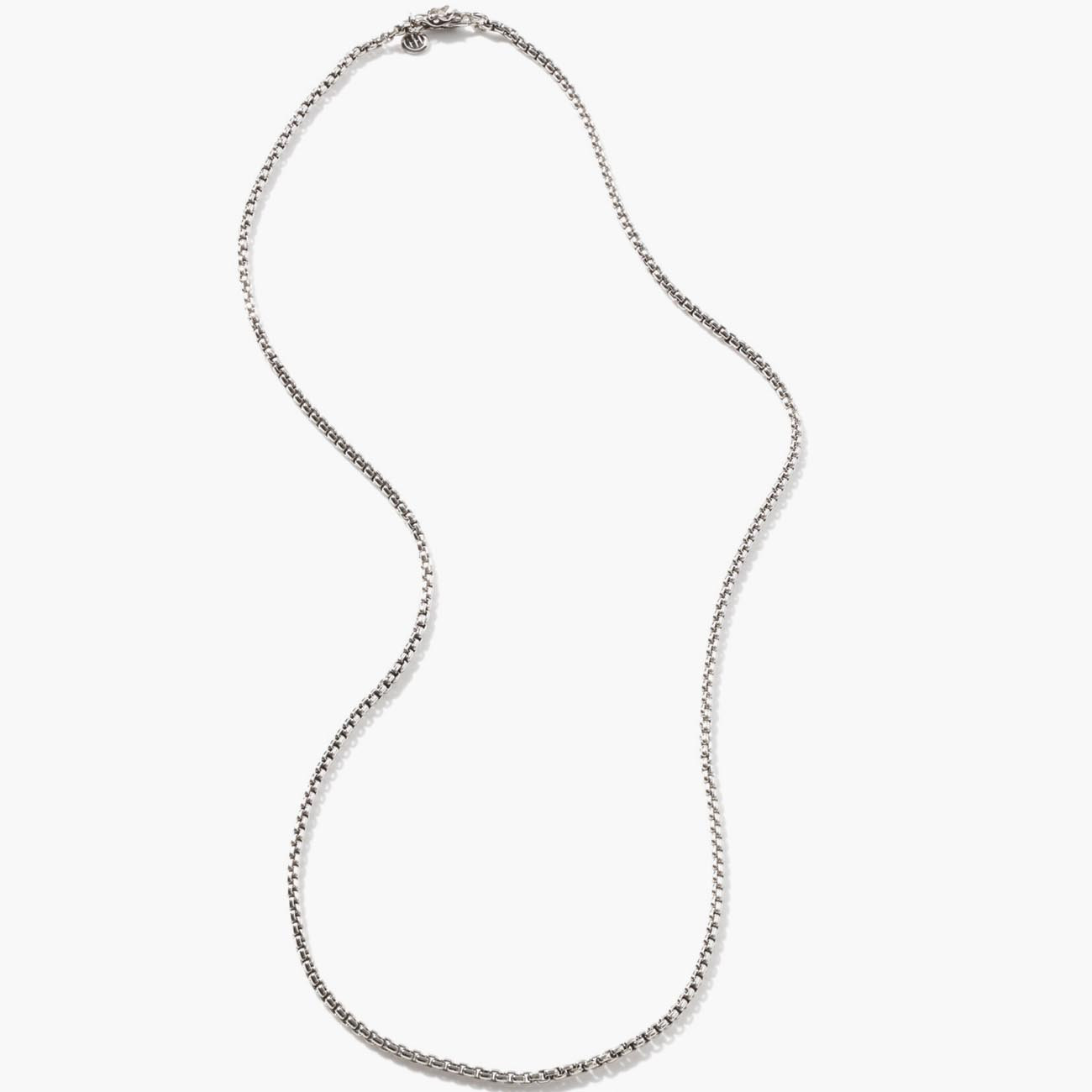 John Hardy Sterling Silver Classic Chain 2.6mm Box Chain Necklace
