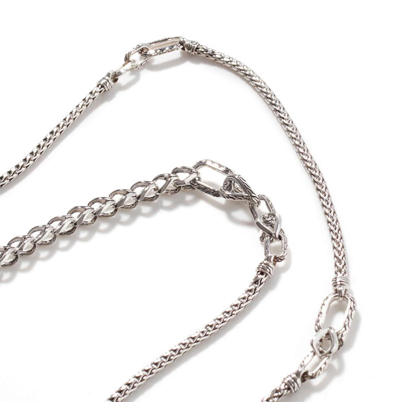 John Hardy Asli Classic Chain Link Transformable Necklace Closeup