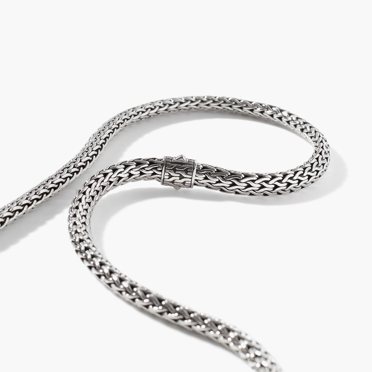 John Hardy 7.45mm Classic Chain Silver Necklace with Chain Clasp