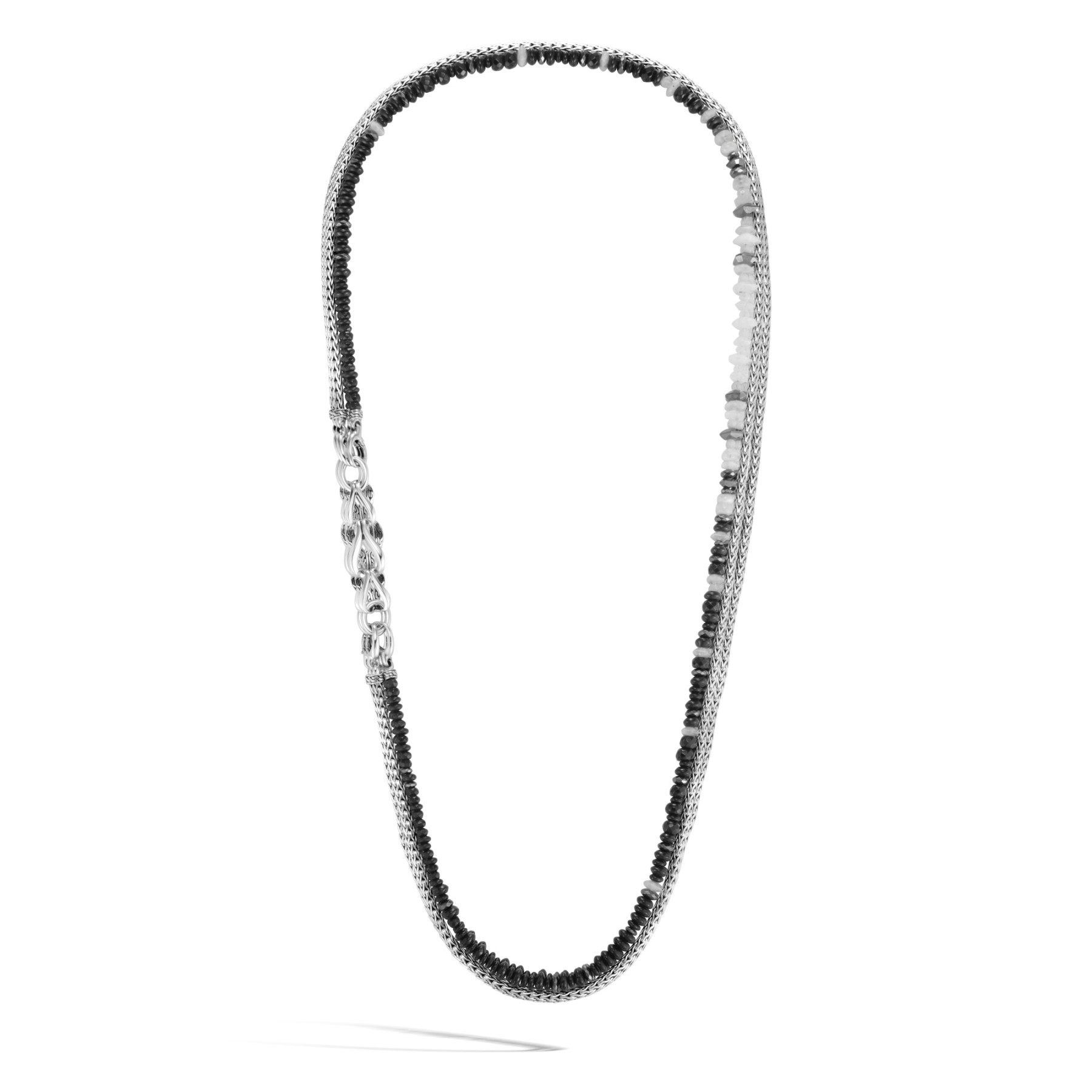 John Hardy Asli Classic Chain Hematite Long Convertible Necklace