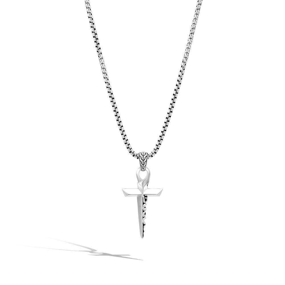 John Hardy Classic Chain Keris Dagger Cross Necklace