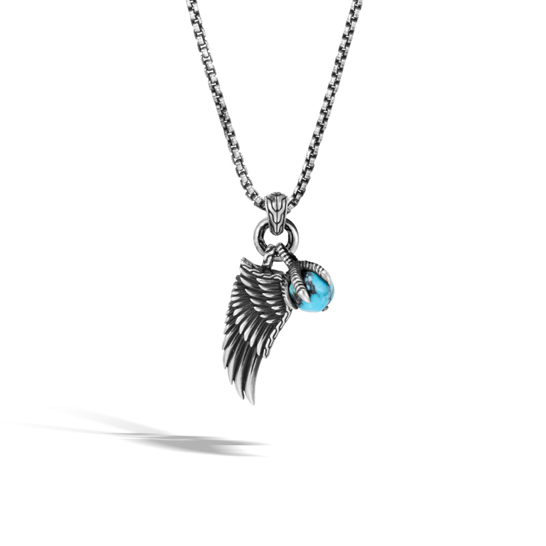 John Hardy Legends Eagle Wing Turquoise Necklace