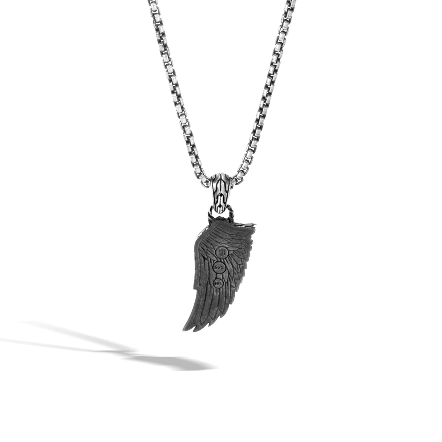 John Hardy Legends Eagle Two-Tone Wing Necklace back view 