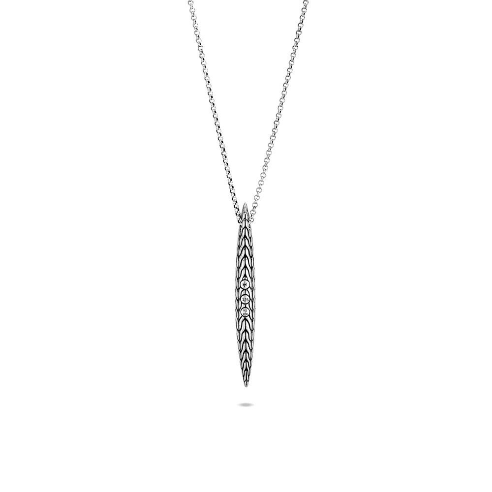 ohn Hardy Classic Chain Spear Two Tone Necklace back view